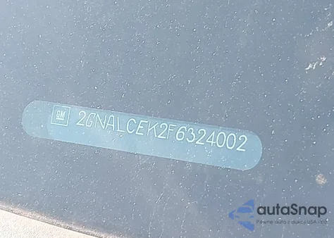 2015 Chevrolet Equinox 2Lt из США, поврежденный, VIN 2GNALCEK2F6324002